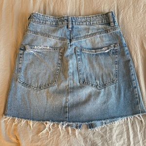 Zara high waisted denim skirt